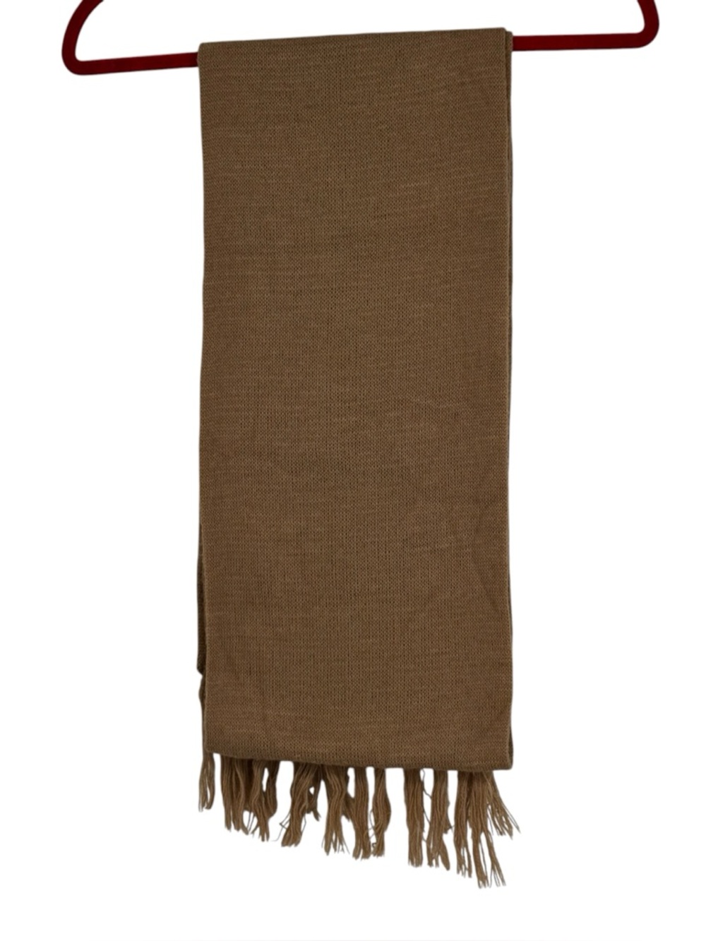 Women’s Vintage Betmar Tan Knit Scarf w Trim